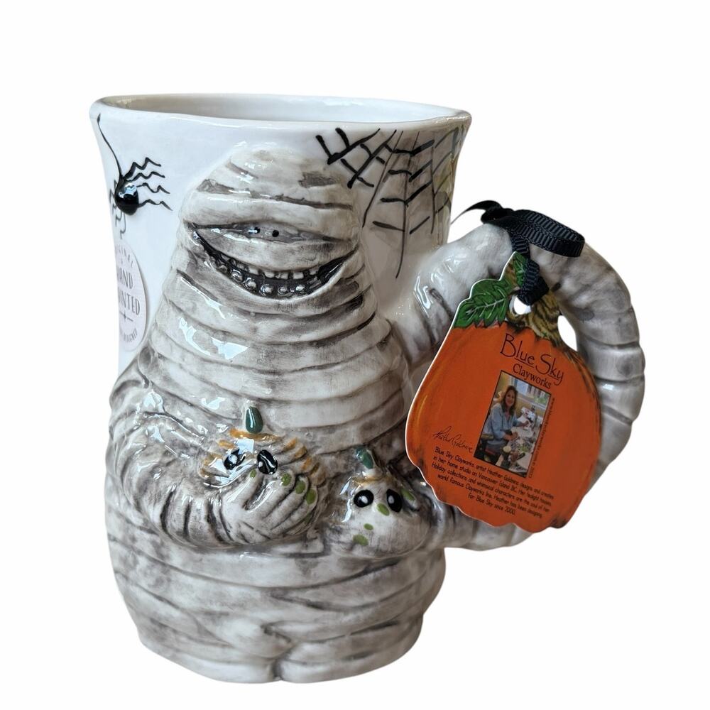 Blue Sky Clayworks MUMMY 3D Mug NEW FOR 2026 Halloween by Heather Goldminc